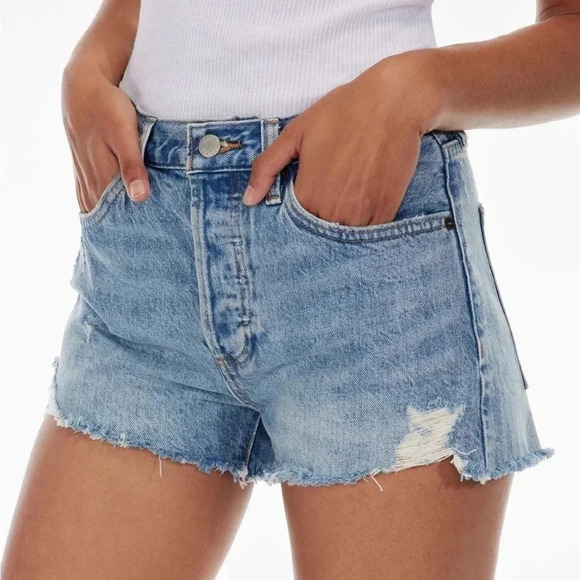 Denim Forum Pants - NWOT Aritzia Denim Forum Button fly The Ex-Boyfriend Denim Short 23